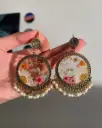 Pressed Flower Resin Earrings