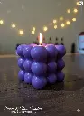 Amethyst Bloom Bubble Candle