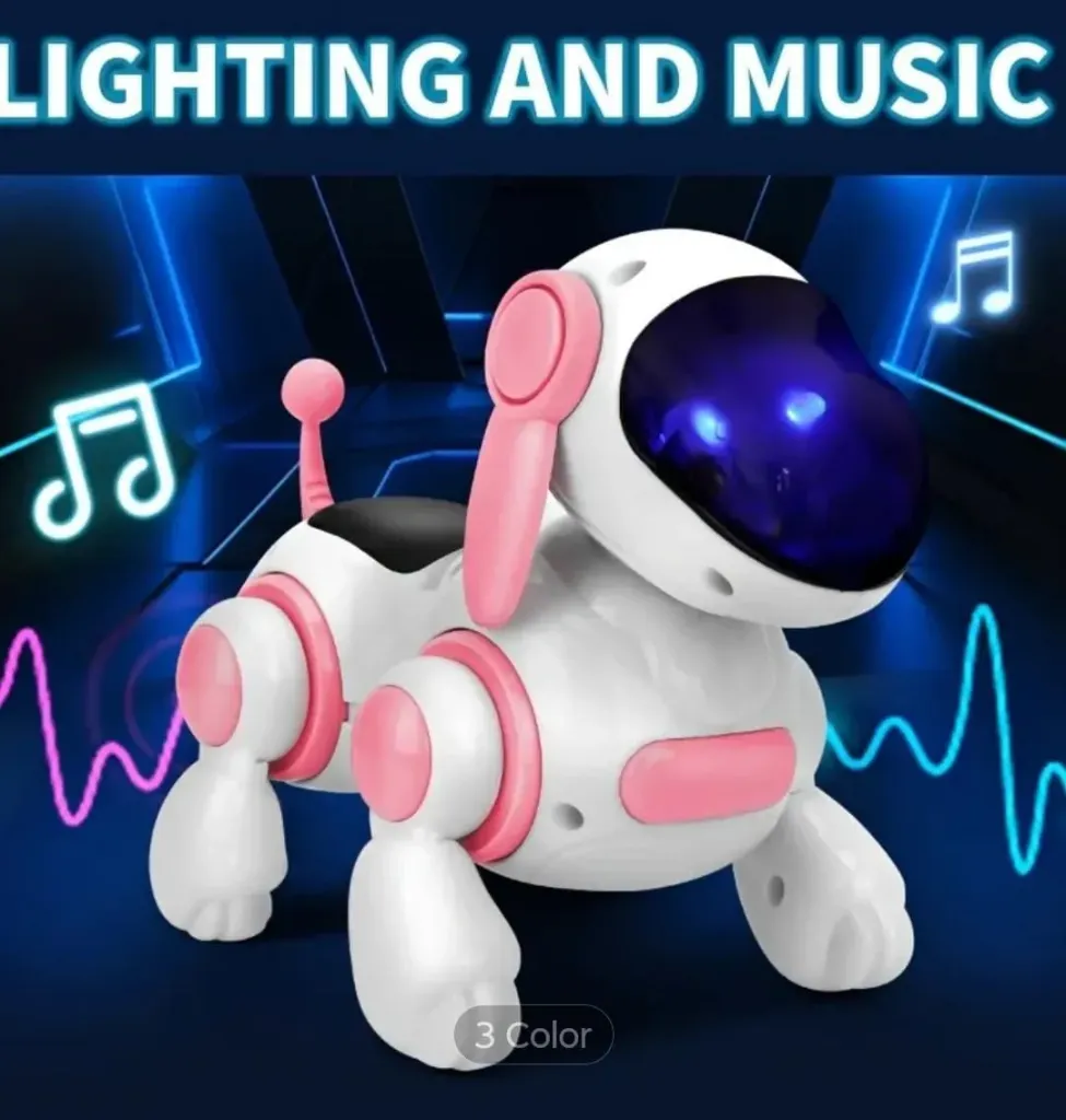 Interactive Robot Puppy – Lights, Music & Motion